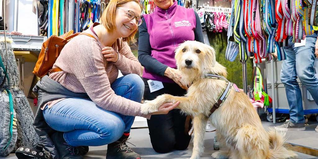 Besucherinnen auf der TIERisch gut in der Messe Karlsruhe 2022