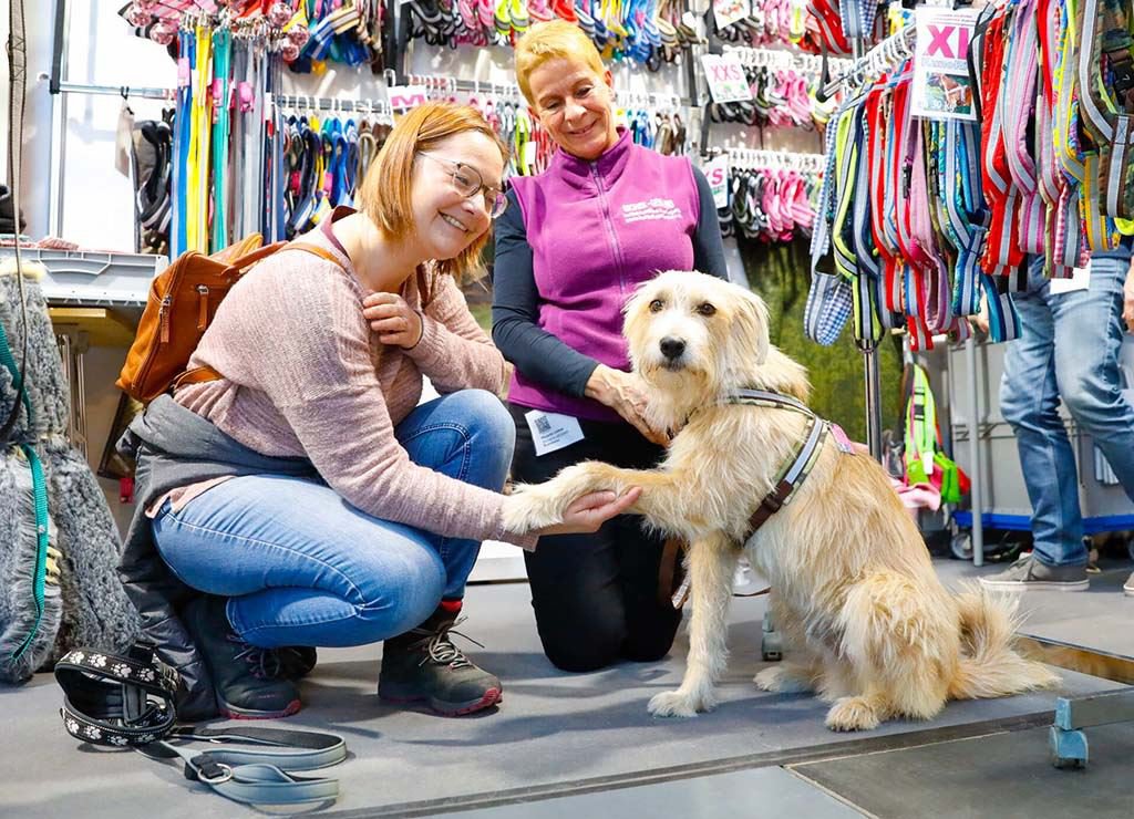 Besucherinnen auf der TIERisch gut in der Messe Karlsruhe 2022