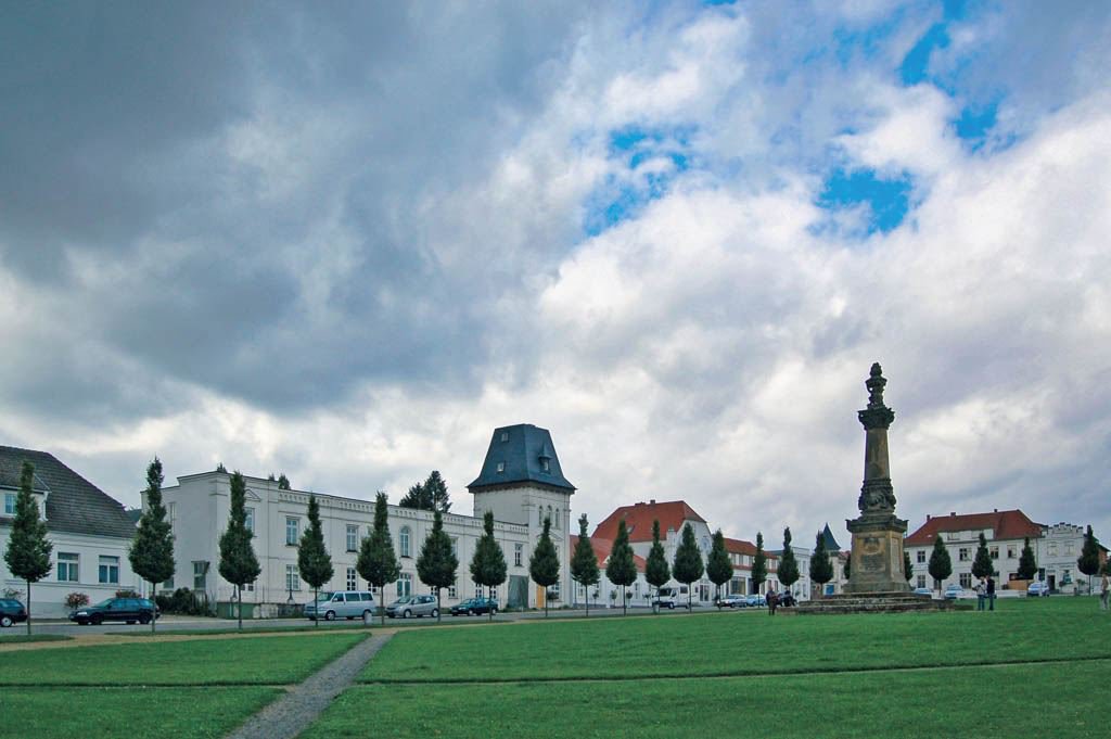Marktplatz in Putbus auf Rügen